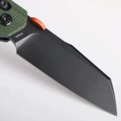 Vosteed Talarurus - 3.03" Black 14C28N Blade, Green Micarta Handle, Crossbar Lock - A2702 -Outdoor Equipment Store 07QtZq6ZKyPk4hP4FIB0AtcNbxeYzP metaVGFsYXJ1cnVzLUEyNzAyXzgud2VicA3D3D