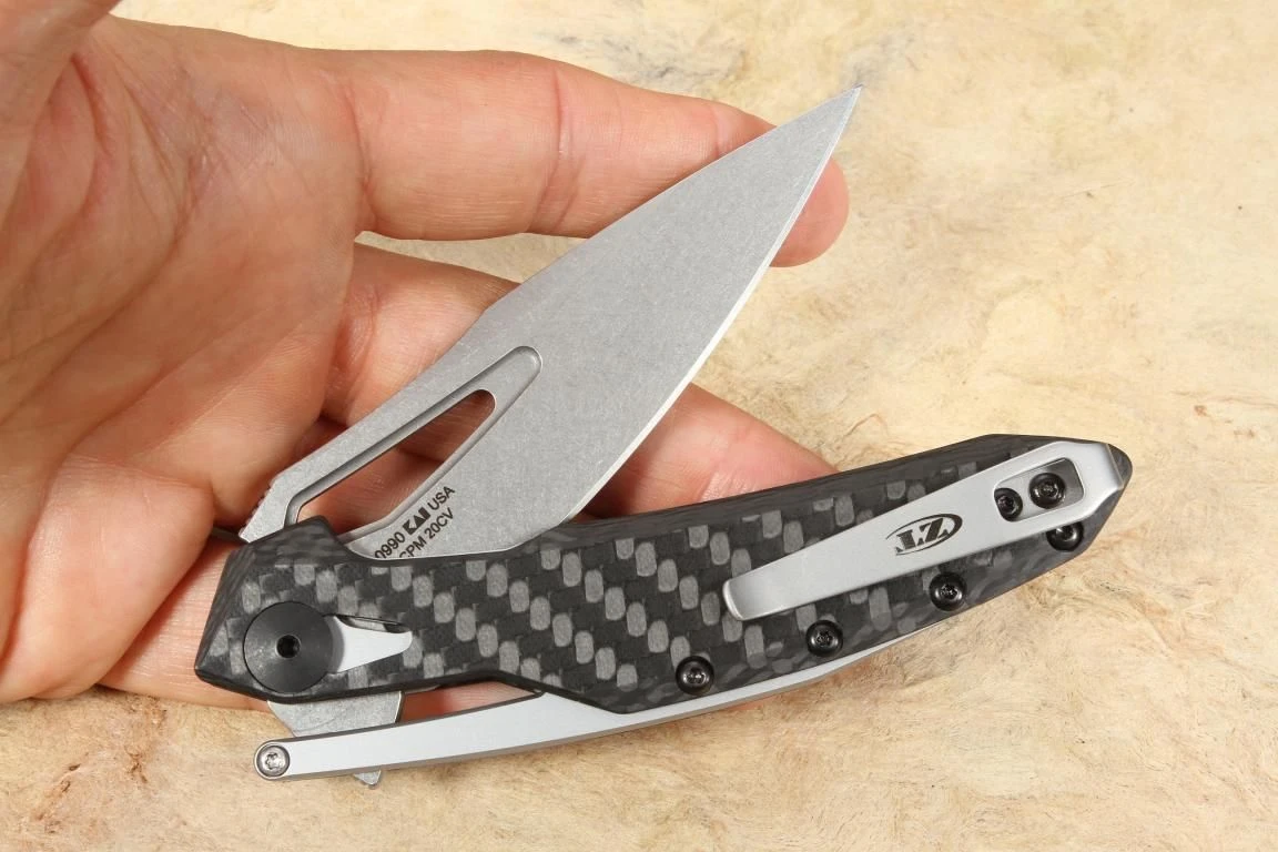 Zero Tolerance 0990 - Inset Liner Lock, CF/Steel Overlay, CPM-20CV Blade 8 Zero Tolerance 0990 - Inset Liner Lock, CF/Steel Overlay, CPM-20CV Blade - Image 6
