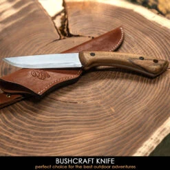 BeaverCraft BSH1 Dune Bushcraft Knife - 4.92" Carbon Steel Fixed-Blade With Walnut Handle And Leather Cover -Outdoor Equipment Store 0Bt6Yo809eFfJWuNVSSvtrLCUKSTlq metaQlNIMSBEdW5lLmpwZWc3D
