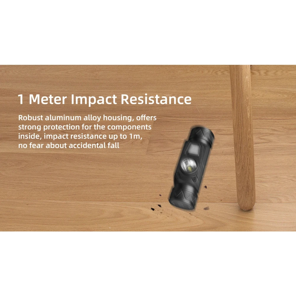 WUBEN H1 Waterproof Rechargeable Headlamp - Red And White LED (1200 Lumens) 16 WUBEN H1 Waterproof Rechargeable Headlamp - Red And White LED (1200 Lumens) - Image 14