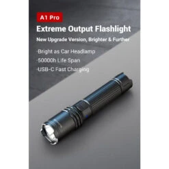Klarus A1 Pro Compact Rechargeable Flashlight (1300 Lumens, 230 Metres) -Outdoor Equipment Store 0qjjWhMJZ6mzS2MdGi2lC7thd4PM2s metaa2xhcnVzX2ExX3Byb19jb21wYWN0XzEzMDBfbHVtZW5fdXNiLWNfcmVjaGFyZ2VhYmxlX2xlZF90b3JjaF8wMTEuanBlZw3D3D