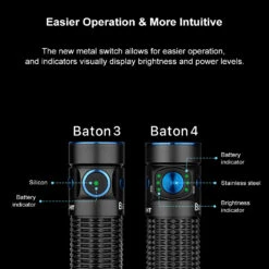 Olight Baton 4 Rechargeable Compact Pocket Torch (1300 Lumens, 170 Metres) 23 Olight Baton 4 Rechargeable Compact Pocket Torch (1300 Lumens, 170 Metres) -Outdoor Equipment Store 0uubzONtGF1HCV5X7VOcLOevzvR3Eg metaQmF0b24gNCYjODIyMTsmIzgyMjE7LmpwZw3D3D