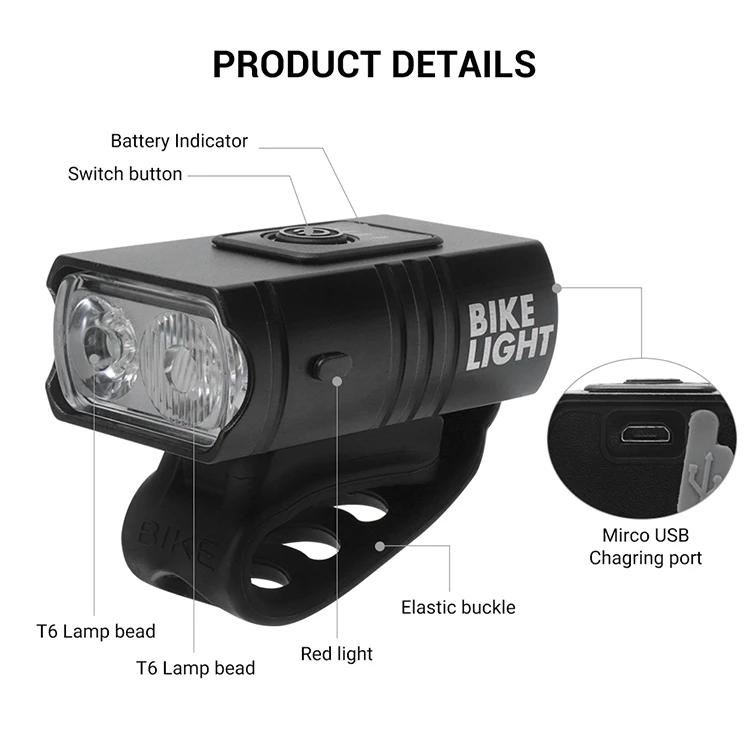 Hi-Max Rechargeable Mini Bicycle Headlight (1000 Lumens) 14 Hi-Max Rechargeable Mini Bicycle Headlight (1000 Lumens) - Image 12