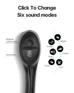 Hi-Max Rechargeable Bicycle Light (350 Lumens) With Horn And Speedometer, And 3V Rear Tail Light -Outdoor Equipment Store 120021. 3