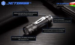 JETBeam 1M Guardian Compact Multicoloured LED Flashlight (1200 Lumens, 115 Metres) -Outdoor Equipment Store 1M Guardian 7