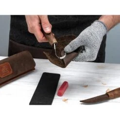 BeaverCraft Right Handed Spoon Carving Set With Walnut Handles, Leather Covers, And Leather Pouch - S01X Brown -Outdoor Equipment Store 1QvlbcjtRh8DUxm8AqnTMBYe5MI1ND metaUzAxWCBCcm93bi4uIDIuanBlZw3D3D