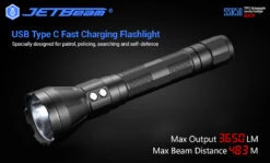 JETBeam SSR50 Rechargeable Security Torch (3650 Lumens, 483 Metres) -Outdoor Equipment Store 20180112024913 44818