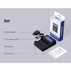 XTAR VX4 Visible Mixer 4-Bay Smart Battery Charger And Tester -Outdoor Equipment Store 323GkPzzMP5umQSYEEbBLttnnKZR04 metaWFRBUiBWWDQgVmlzaWJsZSBNaXhlci5wbmc3D