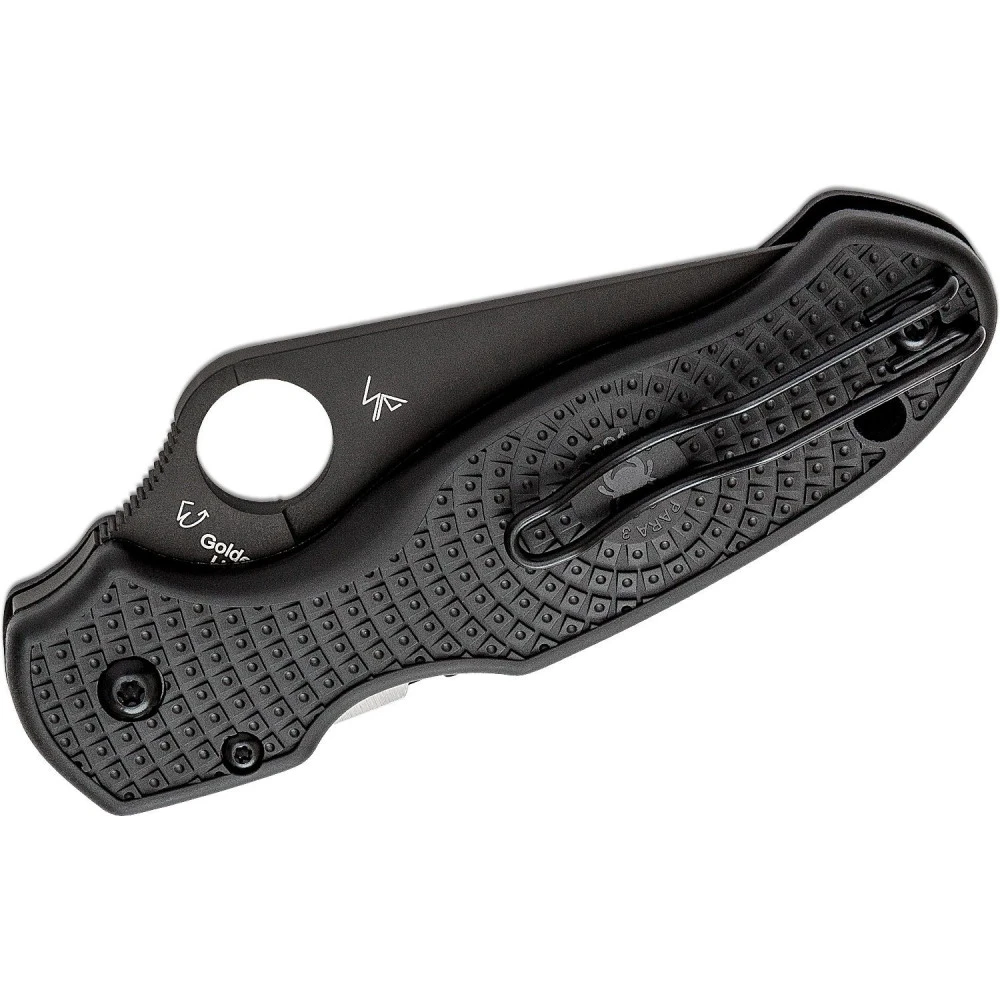 Spyderco Para 3 Lightweight - C223PBBK - Black FRN With Black CTS-BD1N Blade 4 Spyderco Para 3 Lightweight - C223PBBK - Black FRN With Black CTS-BD1N Blade - Image 2