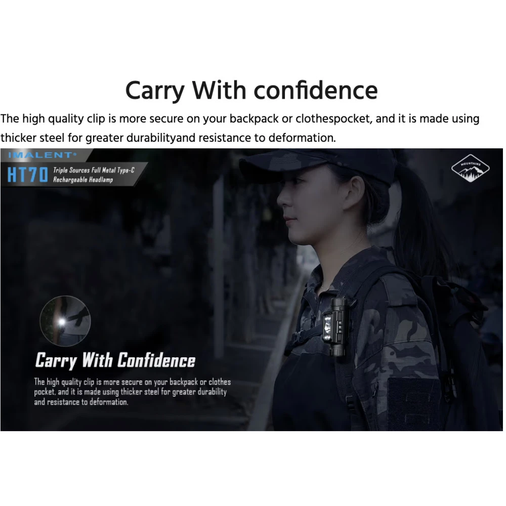 Imalent HT70 Rechargeable Triple Light Source Headlamp (3500 Lumens) 16 Imalent HT70 Rechargeable Triple Light Source Headlamp (3500 Lumens) - Image 14