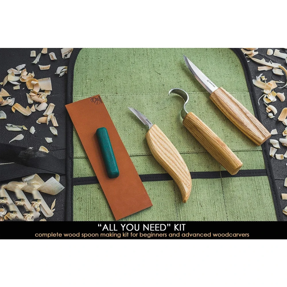 BeaverCraft Right-Handed Spoon Carving Kit With Detail Knife - S13 4 BeaverCraft Right-Handed Spoon Carving Kit With Detail Knife - S13 - Image 2