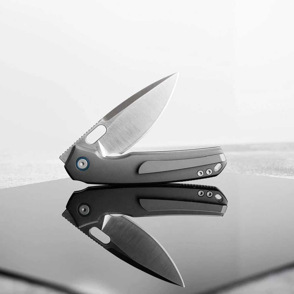 Vosteed Psyop - 3.32" Satin Elmax Blade, Titanium Handle, Top Liner Lock - A2204 13 Vosteed Psyop - 3.32" Satin Elmax Blade, Titanium Handle, Top Liner Lock - A2204 - Image 11