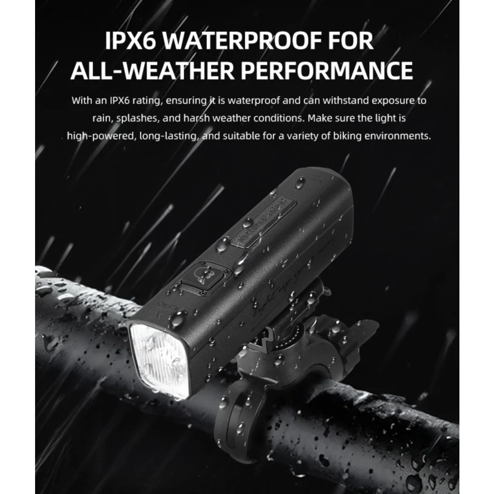 Gaciron KIWI-800 Rechargeable Anti-Glare Front Bicycle Light (800 Lumens) 11 Gaciron KIWI-800 Rechargeable Anti-Glare Front Bicycle Light (800 Lumens) - Image 9