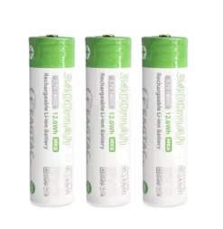3x Eagtac 18650 3400mAh Batteries