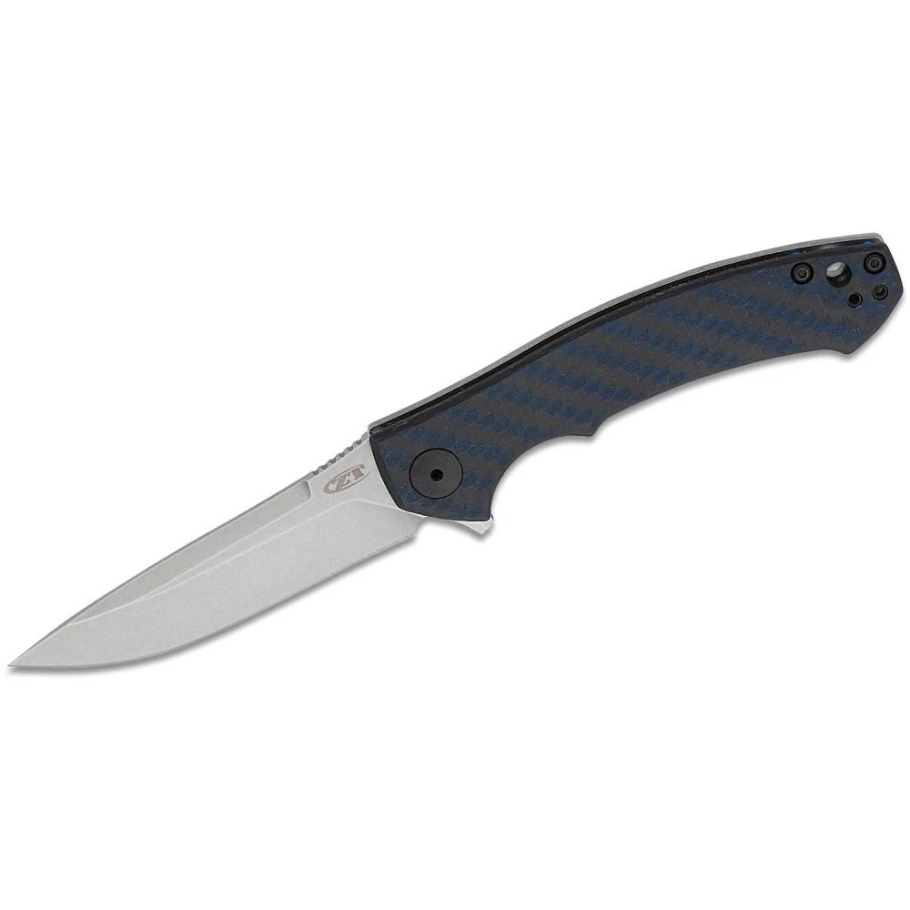 Zero Tolerance 0450BLUCF - 3.2" CPM-Magnacut Stonewashed Blade With Blue Carbon Fibre/Titanium Handles 3 Zero Tolerance 0450BLUCF - 3.2" CPM-Magnacut Stonewashed Blade With Blue Carbon Fibre/Titanium Handles