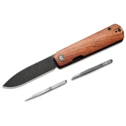 CIVIVI Sendy, Guibortia Wood, Black Stonewashed Nitro-V Blade, C21004A-2