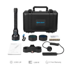 Olight Javelot Pro 2 Rechargeable Hunting Kit (2500 Lumens, 1050 Metres)