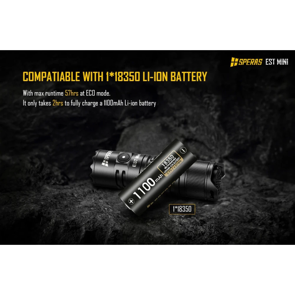 SPERAS EST MINI Rechargeable Pocket Light (1900 Lumens, 211 Metres) 12 SPERAS EST MINI Rechargeable Pocket Light (1900 Lumens, 211 Metres) - Image 10