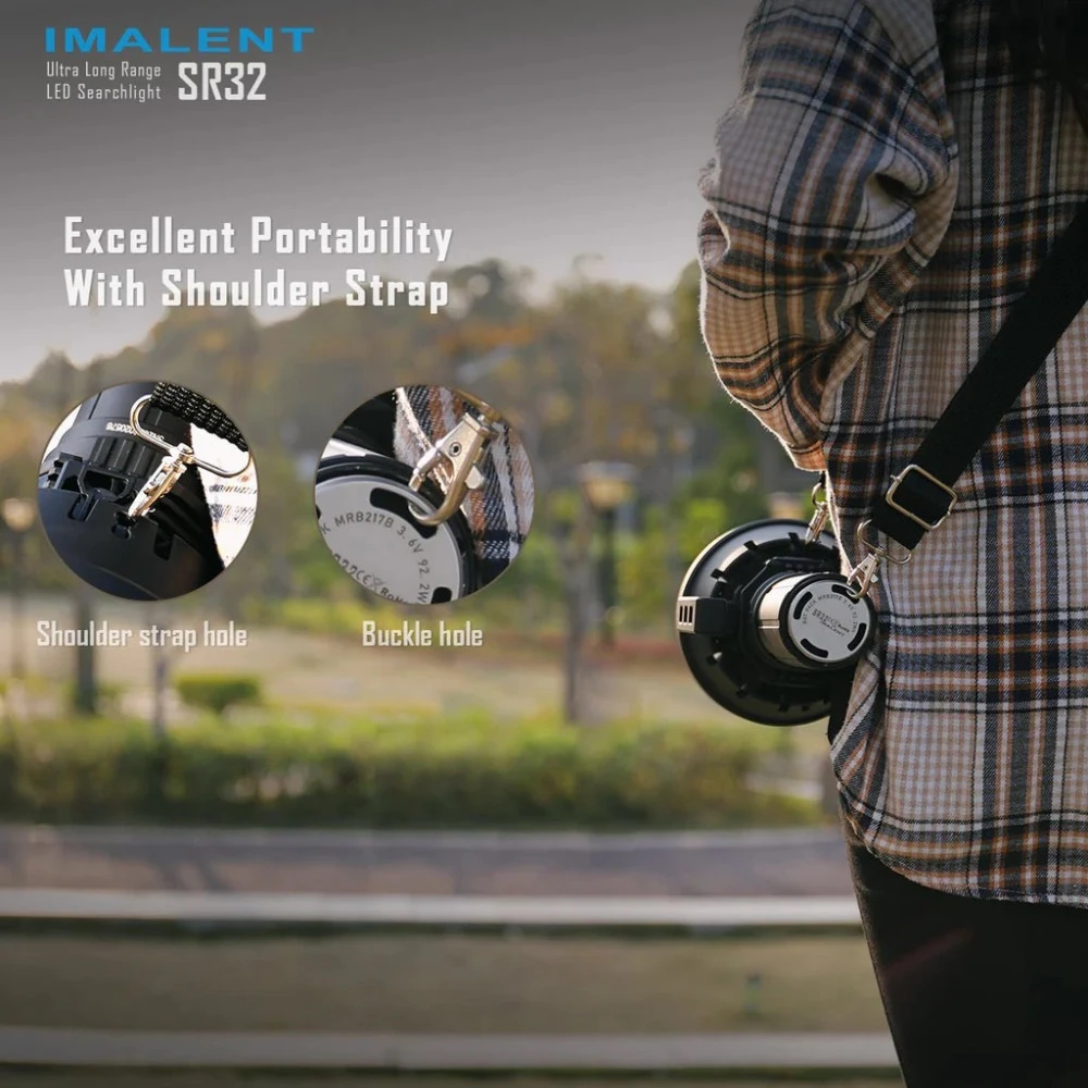 Imalent SR32 Super Bright Rechargeable Searchlight (120,000 Lumens, 2080 Metres) 4 Imalent SR32 Super Bright Rechargeable Searchlight (120,000 Lumens, 2080 Metres) - Image 2