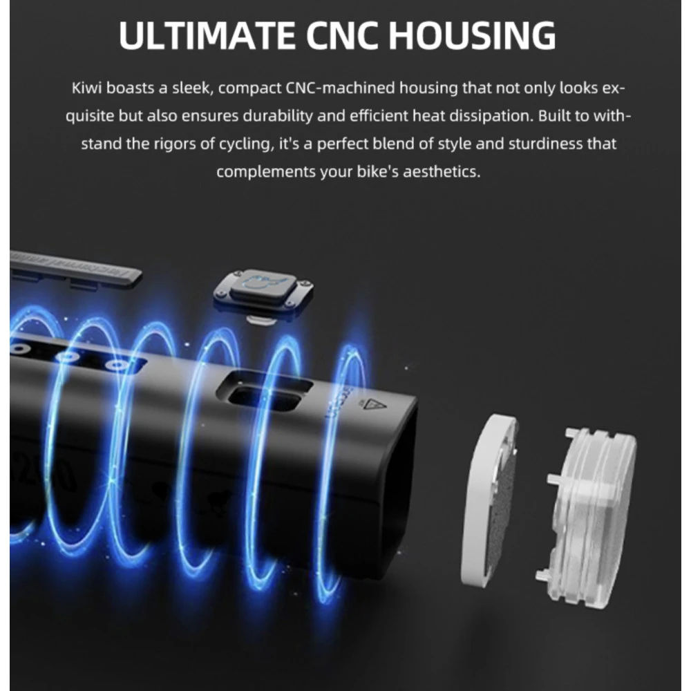 Gaciron KIWI-800 Rechargeable Anti-Glare Front Bicycle Light (800 Lumens) 10 Gaciron KIWI-800 Rechargeable Anti-Glare Front Bicycle Light (800 Lumens) - Image 8