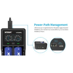 XTAR VC2SL Fast Charging 2-Bay Battery Charger And Power Bank -Outdoor Equipment Store 8GbokGS1t0xz7Xf4zRU2lIyKUqUsN6 metaVkMyU0wgcG93ZXIgcGF0aC5qcGVn