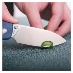 Vosteed Raccoon Top Liner Lock - 3.25" Satin 14C28N Blade, Blue Micarta Handle - A2905 -Outdoor Equipment Store 8Ujiec0D8ZlwUbhZg7QmdlADZa0NIv metacmFjY29vbi1BMjkwNV8xMC5qcGc3D