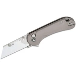 CIVIVI Elementum Utility, Grey Aluminium, Button Lock, 2.26" 6Cr Replaceable Utility Blade, C23039B-4