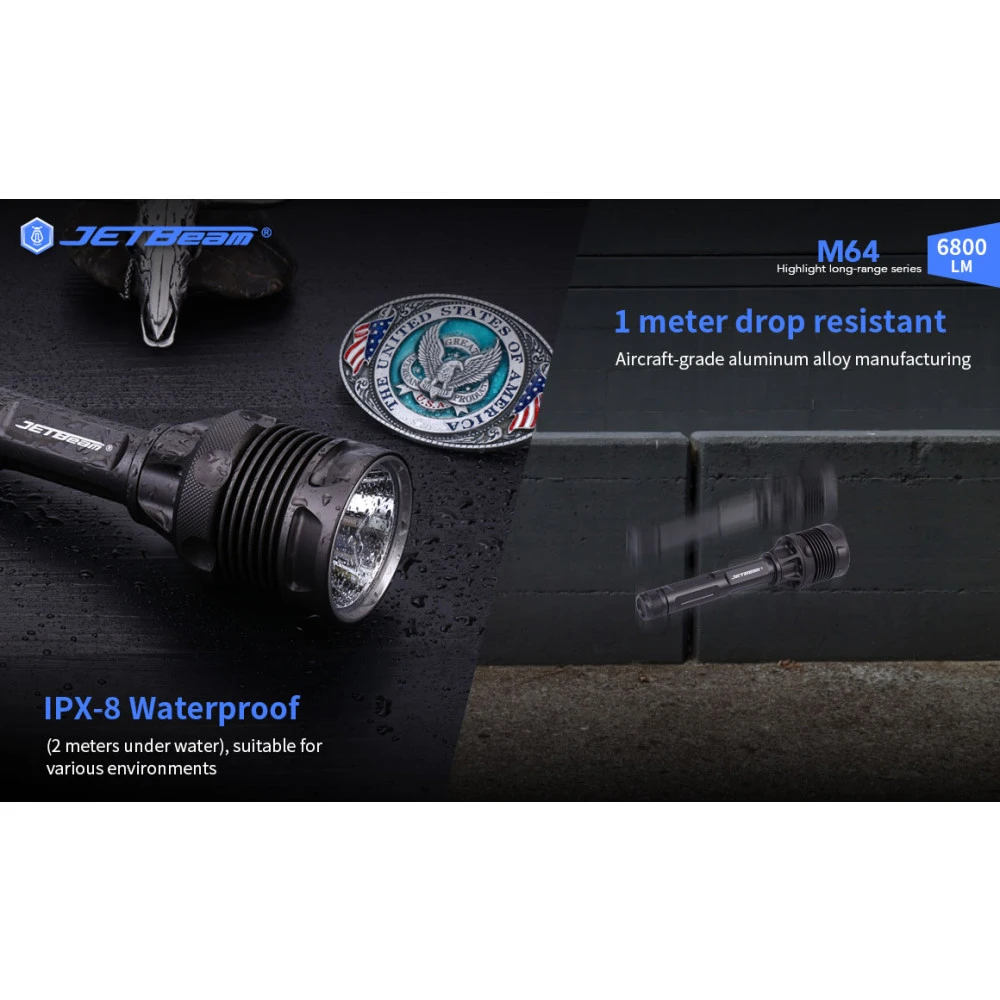 JETBeam M64 Search Light (6800 Lumens, 1200 Metres) 10 JETBeam M64 Search Light (6800 Lumens, 1200 Metres) - Image 8
