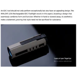 Imalent LD35 Rechargeable EDC Flashlight With Wireless Charging Case - Black (1200 Lumens, 328 Metres) -Outdoor Equipment Store AuT8b3YsP32npMjQOFjueUdtRuzLNW metaTEQzNSBmb3JtIGFuZCBmdW5jdGlvbi5wbmc3D