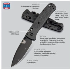 Benchmade Bugout 535BK-2 -Outdoor Equipment Store B535BK 2