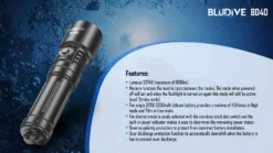 BluDive BD40 Diving Torch With Strobe (1800 Lumens, 150 Metres Diving Depth) -Outdoor Equipment Store BD40 2