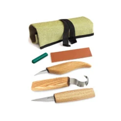 Beaver Craft Left-Handed Whittle Knife And Extended Spoon Set - S17L