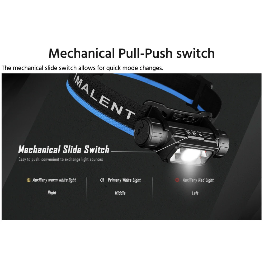 Imalent HT70 Rechargeable Triple Light Source Headlamp (3500 Lumens) 7 Imalent HT70 Rechargeable Triple Light Source Headlamp (3500 Lumens) - Image 5