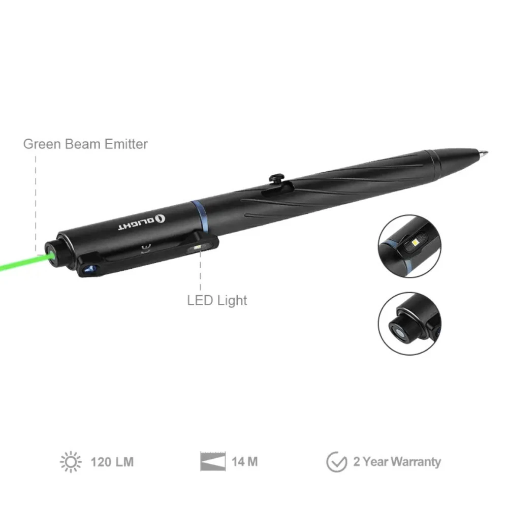 Olight O'Pen Pro Max 120 Lumens Rechargeable Penlight With Green Laser Beam 12 Olight O'Pen Pro Max 120 Lumens Rechargeable Penlight With Green Laser Beam - Image 10