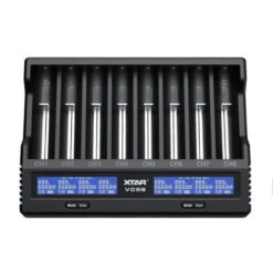 XTAR VC8S Fast Charging 8-Bay Battery Charger Set With PD45W Adaptor