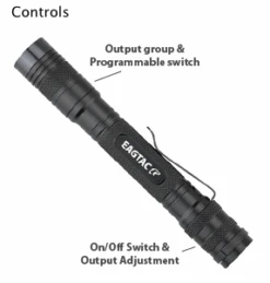 Eagtac D25A2 UV Clicky Pocket Light - (365nm, 2AA) -Outdoor Equipment Store D25A2