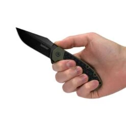 Kershaw Faultline 8760 Flipper 3" Black Oxide Blade, OD Green GFN Handles With Rubber Inserts, Liner Lock -Outdoor Equipment Store DLtEPM9EzSdojkv8m6J7gSwwTdWgtY metaS2Vyc2hhdyBGYXVsdGxpbmUgMi5qcGc3D