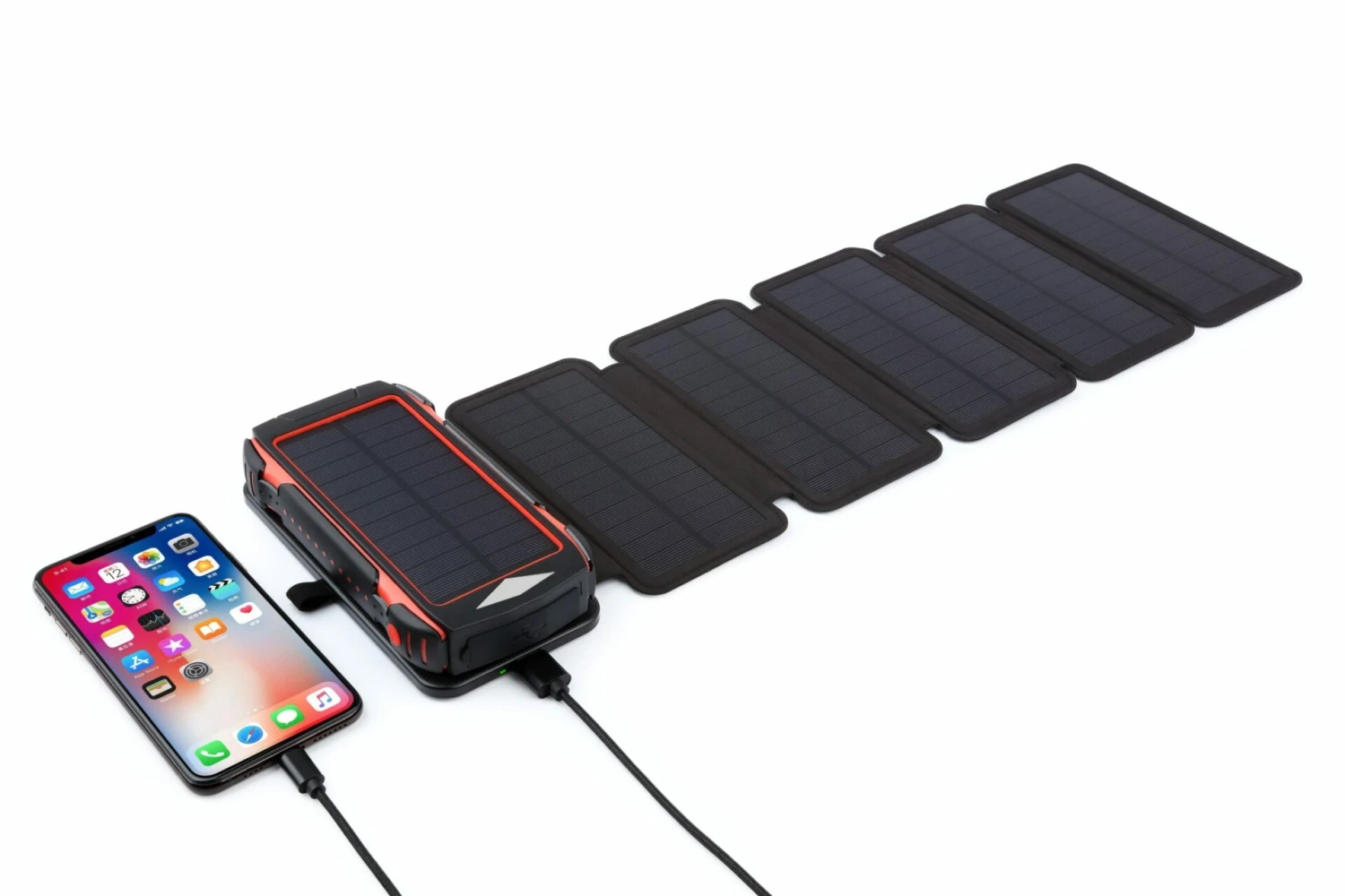 Folding Solar Panels For Use Alone Or With Outdoor Expandable Solar Power Bank - 6 Panels 4 Folding Solar Panels For Use Alone Or With Outdoor Expandable Solar Power Bank - 6 Panels - Image 2