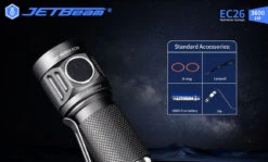 JETBeam EC26 EDC Pocket Flashlight With Stepless Dimming (3600 Lumens, 268 Metres) 32 JETBeam EC26 EDC Pocket Flashlight With Stepless Dimming (3600 Lumens, 268 Metres) -Outdoor Equipment Store EC26 12