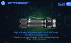 JETBeam EC26 EDC Pocket Flashlight With Stepless Dimming (3600 Lumens, 268 Metres) 28 JETBeam EC26 EDC Pocket Flashlight With Stepless Dimming (3600 Lumens, 268 Metres) -Outdoor Equipment Store EC26 8