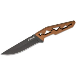 Schrade Frontier 4.5" Fixed Blade - Tan Skeletonised GFN With Black Blade + Nylon Pouch 1124284
