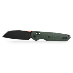 Vosteed Talarurus - 3.03" Black 14C28N Blade, Green Micarta Handle, Crossbar Lock - A2702