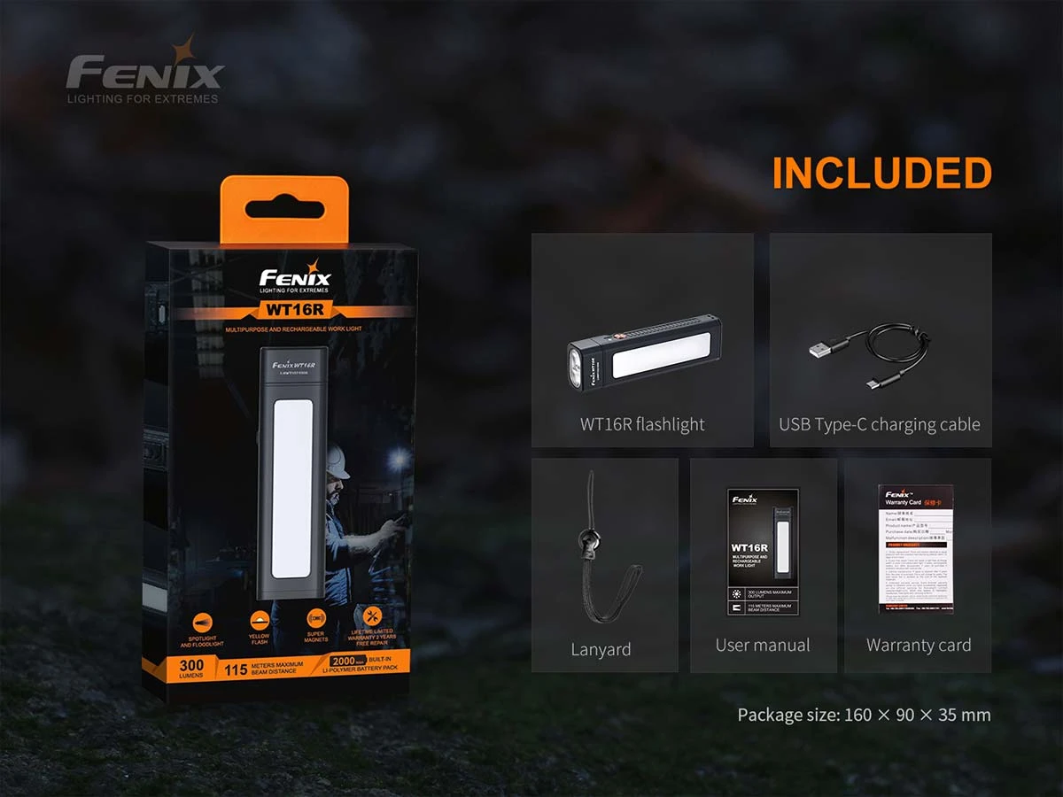 Fenix WT16R Spot/Flood Work Light - Rechargeable And Magnetic 17 Fenix WT16R Spot/Flood Work Light - Rechargeable And Magnetic - Image 15