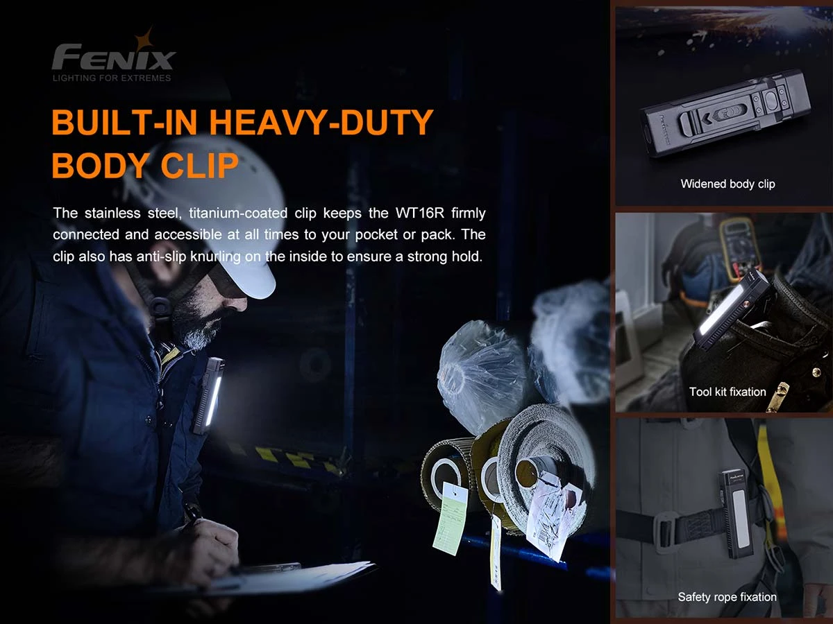 Fenix WT16R Spot/Flood Work Light - Rechargeable And Magnetic 6 Fenix WT16R Spot/Flood Work Light - Rechargeable And Magnetic - Image 4