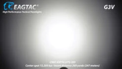 Eagtac G3V USB-C Rechargeable Tactical Torch (3200 Lumens, 247 Metres)) -Outdoor Equipment Store G3V 1