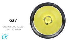 Eagtac G3V USB-C Rechargeable Tactical Torch (3200 Lumens, 247 Metres)) -Outdoor Equipment Store G3V