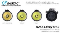Eagtac D25A Clicky MKII Luminus SST-20 4000K CRI95 LED Torch (275 Lumens, 71 Metres) -Outdoor Equipment Store GHKShQvw8486VBseEABnP5AFVaOuxg metaZWFnbGV0YWMtZDI1YS1jbGlja3ktNl8zNjB4