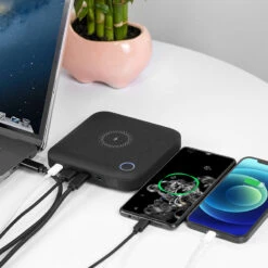 Laptop Power Bank With Qi Wireless Charging - 60W DC/PD - 24000mAh -Outdoor Equipment Store GP12 2