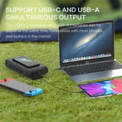 Outdoor Power Bank 60W DC/PD - 72,000mAh With 240V AU Plug And Qi Wireless Charging 28 Outdoor Power Bank 60W DC/PD - 72,000mAh With 240V AU Plug And Qi Wireless Charging -Outdoor Equipment Store GP14 72000 1 1