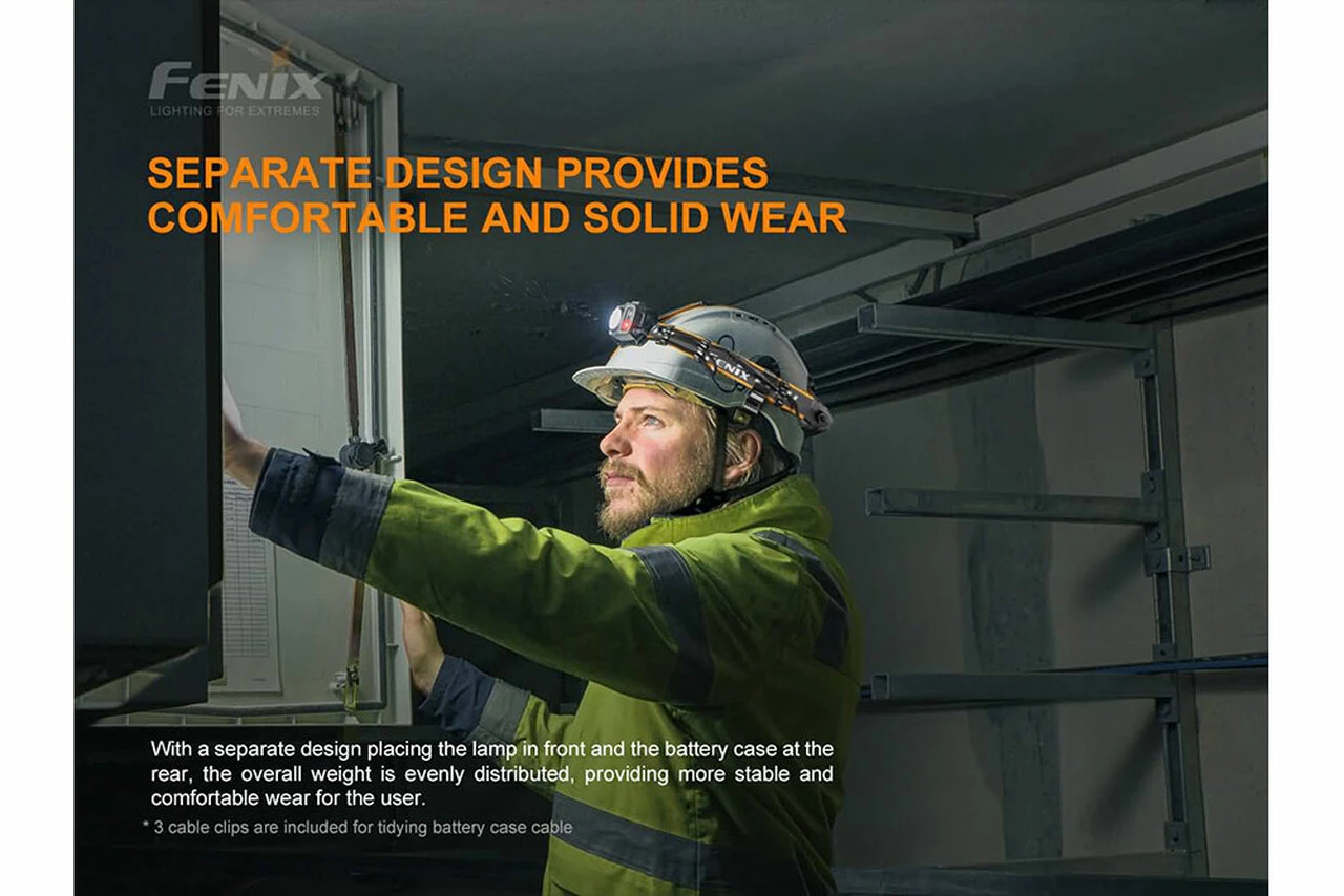 Fenix HP25R V2.0 Rechargeable Spot/Flood Headlamp With Red Light (1600 Lumens) 13 Fenix HP25R V2.0 Rechargeable Spot/Flood Headlamp With Red Light (1600 Lumens) - Image 11